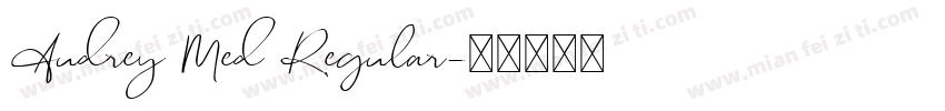 Audrey Med Regular字体转换